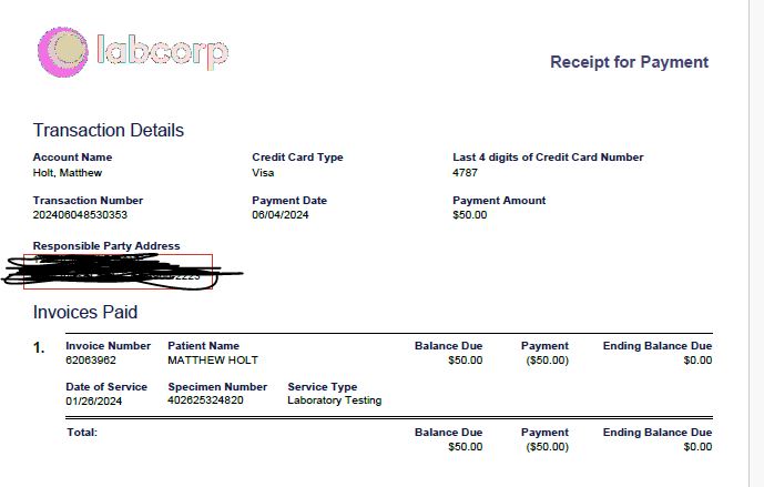 How come I owe Labcorp $34.94? (Part 3)
