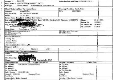 Labcorp, Blue Shield and my $34.95 co pay (part 5)