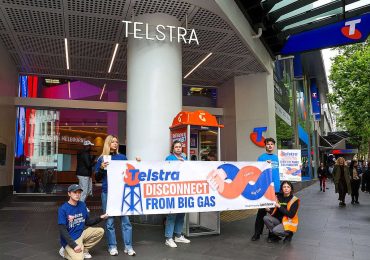 Telstra is screening our calls – so we called out their fossil fuel lobbying