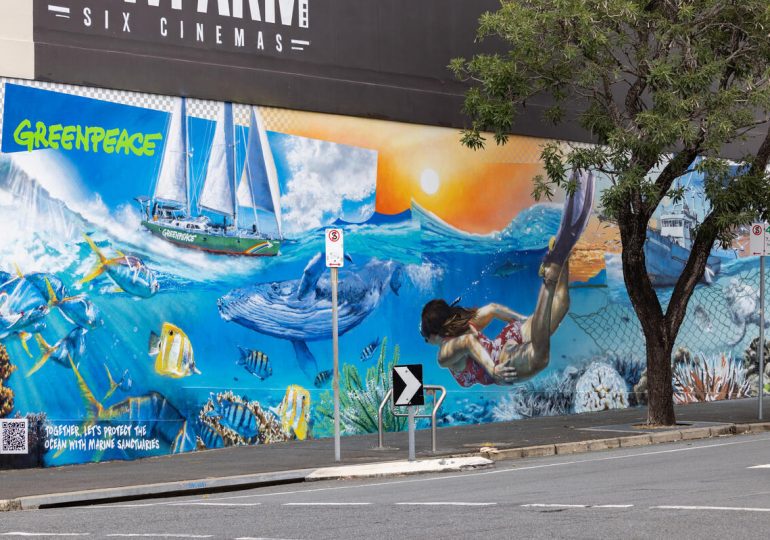 The Global Ocean Treaty Enters into force and we’re celebrating with a mural!!